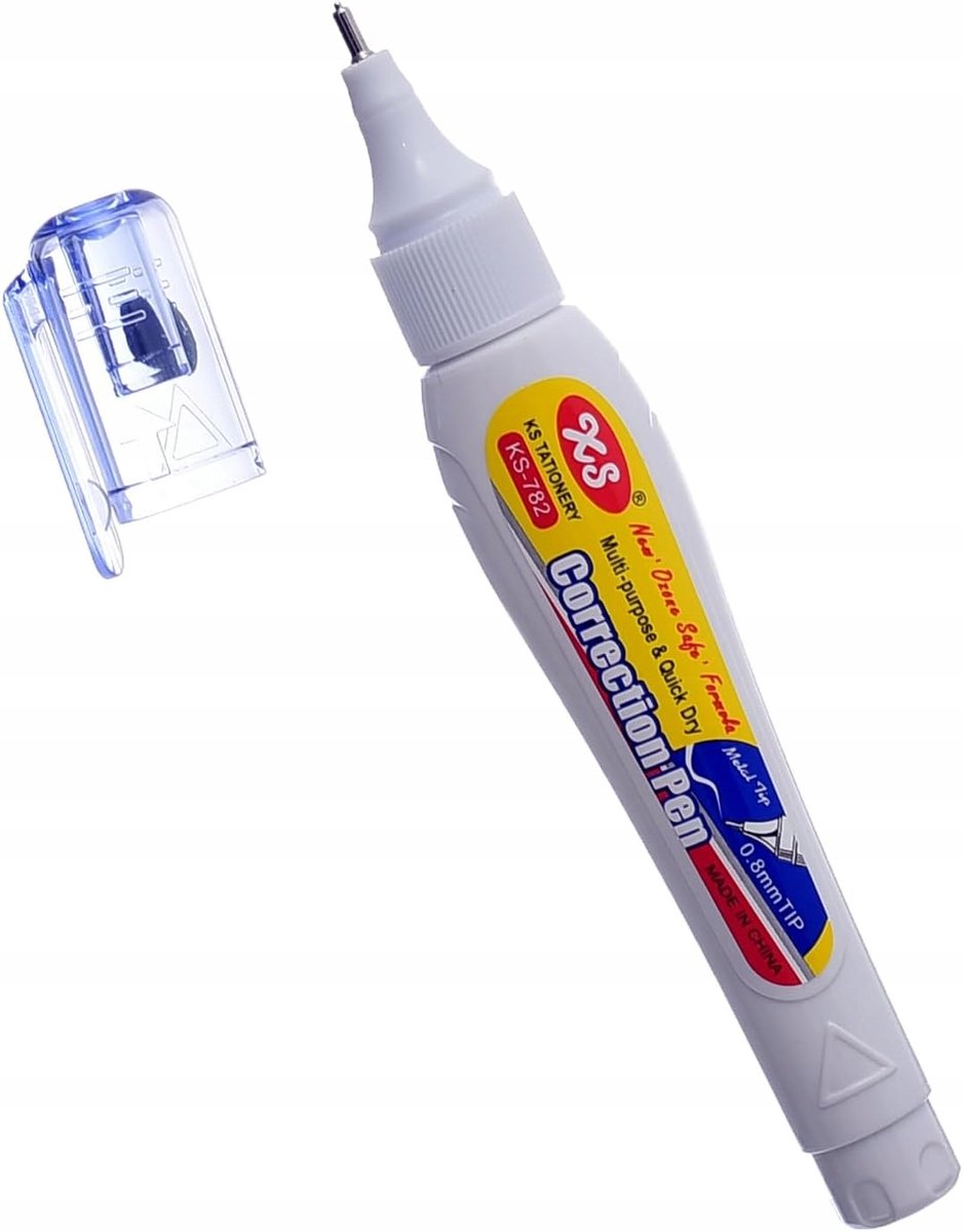 XS KS-782 Pencorrector | 12 ml | Sneldrogend | 0,8 mm punt