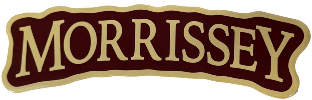 Morrissey - Arched Logo Sticker - Rood