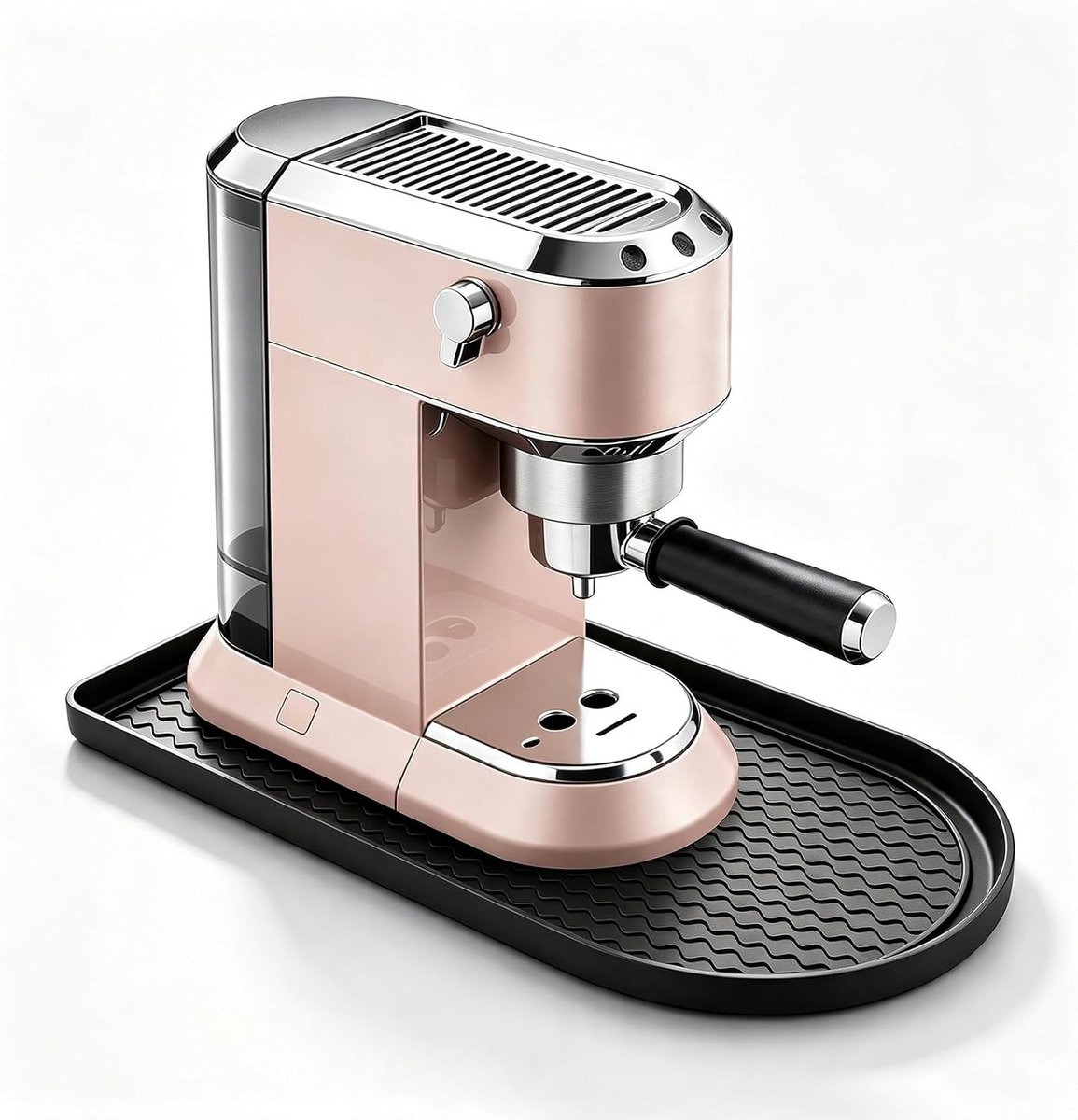 Koffiezetapparaat onderlegger 40 x 20 cm, siliconen mat met rand - ShopVlot