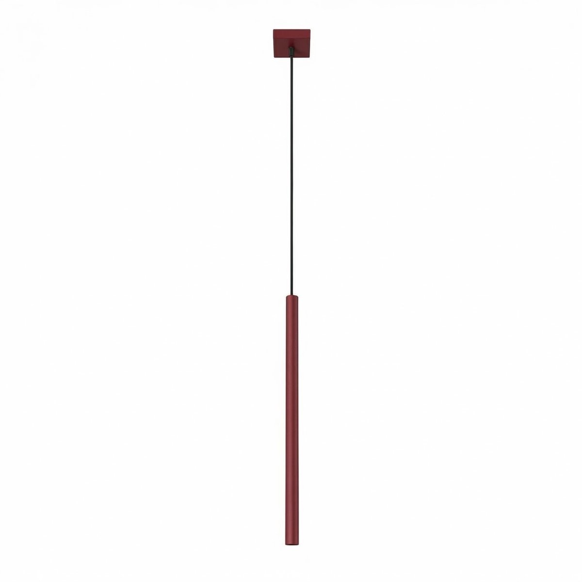 Sollux Lighting Hanglamp PASTELO - G9 - bordeaux - staal - 8x8x120cm