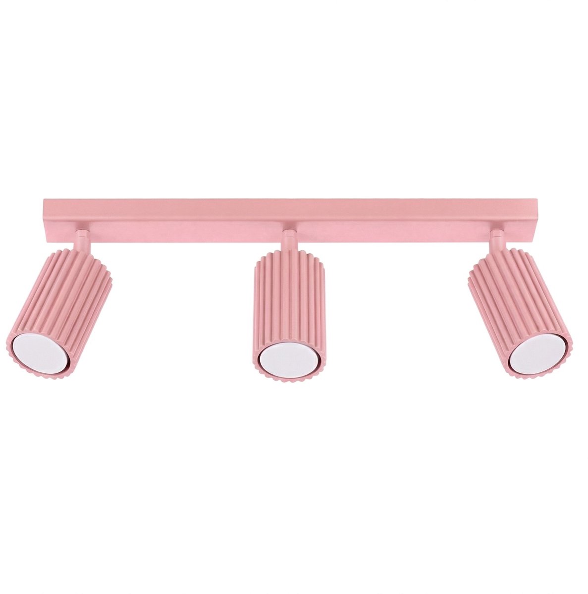 Sollux Lighting Plafondlamp Karbon - GU10 - roze - aluminium - 45x6.5x16.5cm