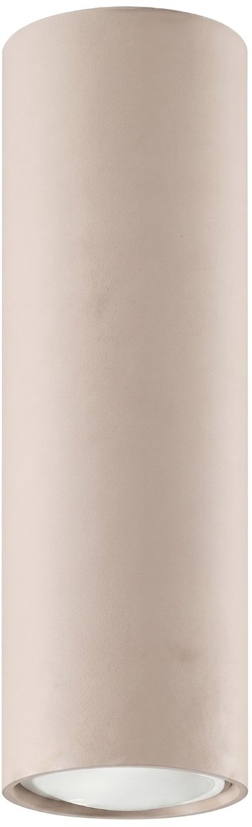 Sollux Lighting Plafondlamp Lagos - GU10 - taupe - staal - 6x6x20cm