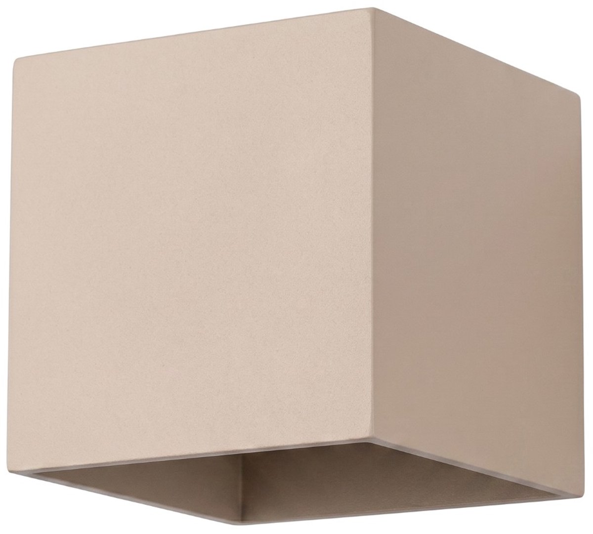 Sollux Lighting Wandlamp Quad - G9 - taupe - aluminium - 10x12x10cm