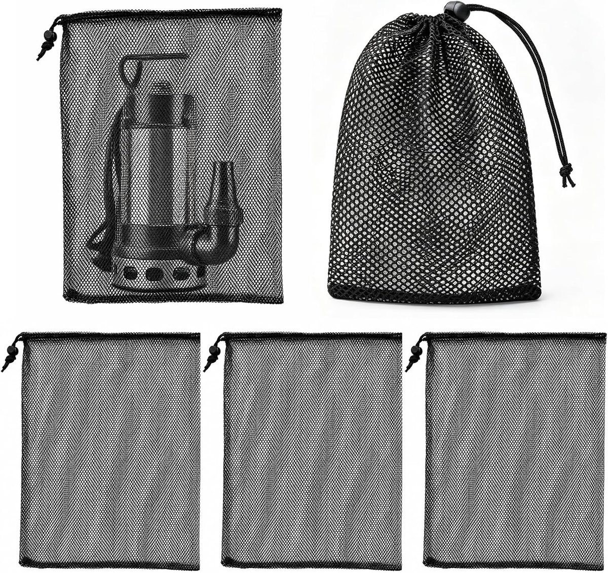 Pack of 5 Pump Filter Mesh Bags, Pond Pump Filter Bags, 40 x 30 cm - ShopVlot