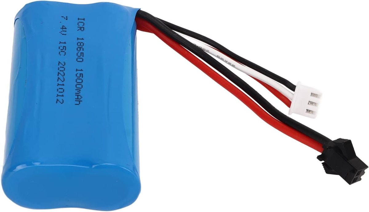 7.4V 1500mAh Upgraded Battery Eco-friendly RC Parts Accurate SM Head Safe for RC Airplane for F49 for T40 - ShopVlot