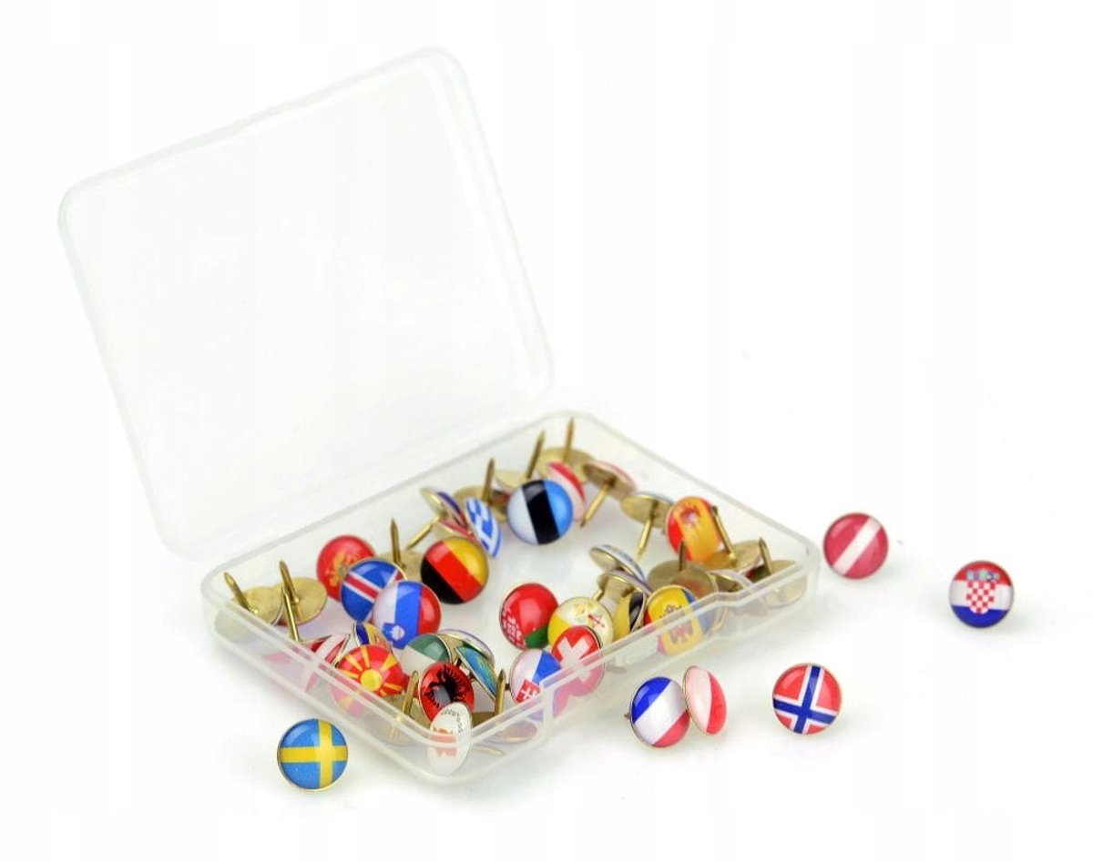 Gouden Vlag Pinnetjes Europa - 48 stuks