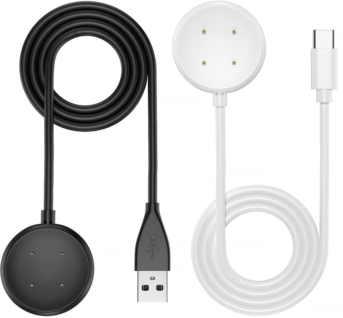 1 m USB A + type C oplaadkabel, compatibel met Google Pixel Watch 2/3, vervangende magnetische oplaadkabel voor Fitbit - ShopVlot