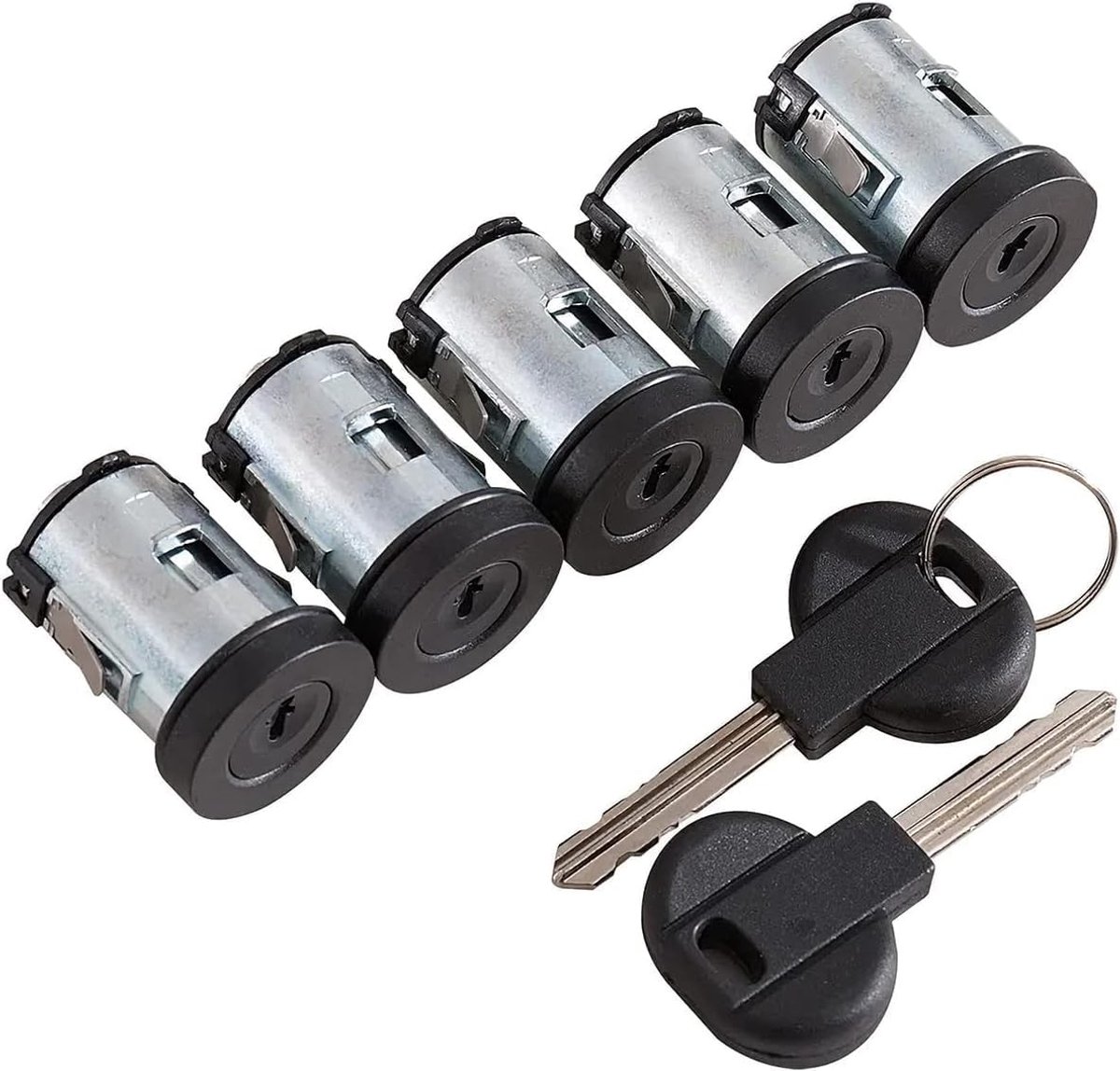 Complete set van 5 deurcilinders voor links rechts en links rechts met sleutels, compatibel met 806 EXPERT EVASION - ShopVlot