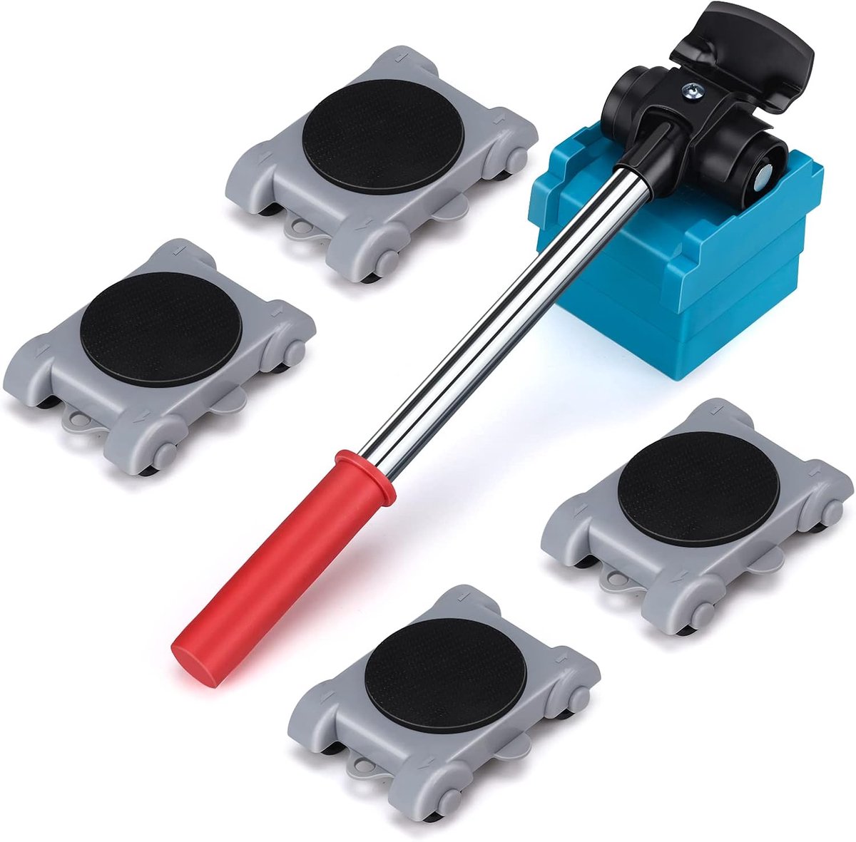 Set of 8, 360 Degree Control, Load 150 kg, Furniture Transport Wheels Set, Furniture, Shifting, Wheels, Heavy Load - ShopVlot