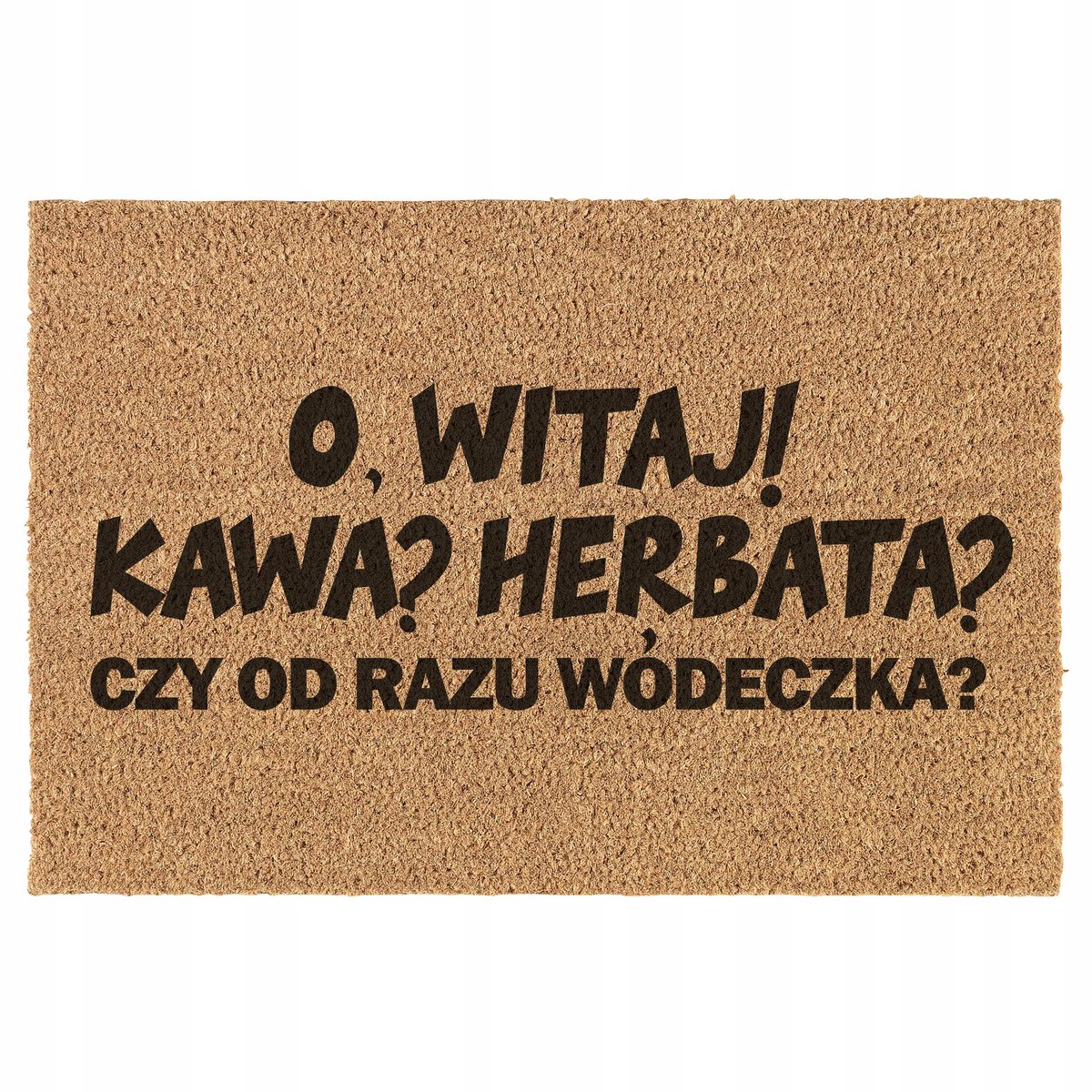 Deurmatten van kokosnoot met het opschrift 'vodka' - 60x40 cm