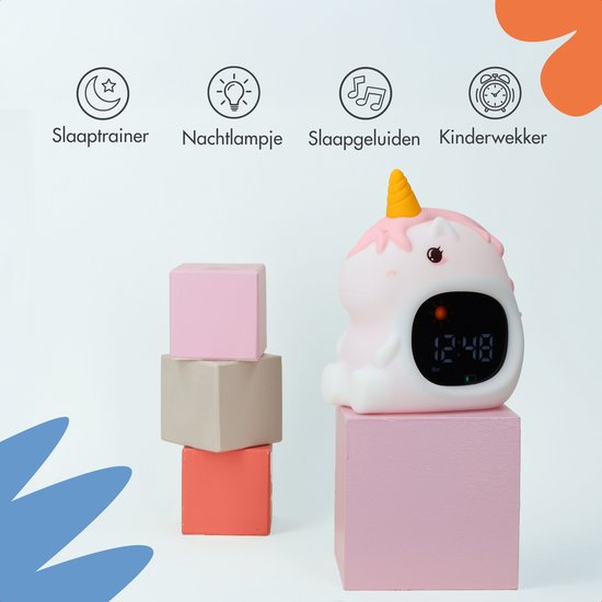 imoshion Kids Slaaptrainer - Nachtlampje met Speaker - Kinderwekker - Unicorn van imoshion — afbeelding 2