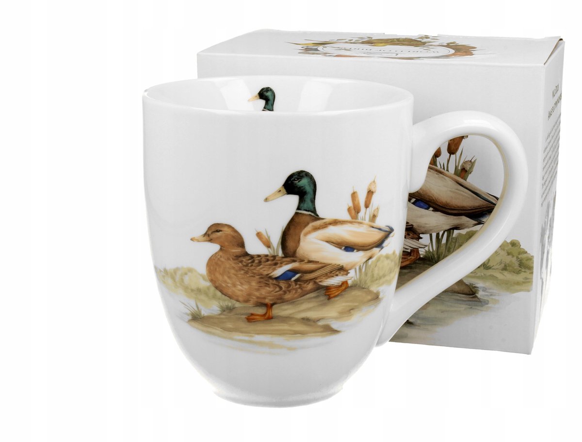 Duo XXL Mok 'Vogelwereld Eenden' - 1000 ml Porselein