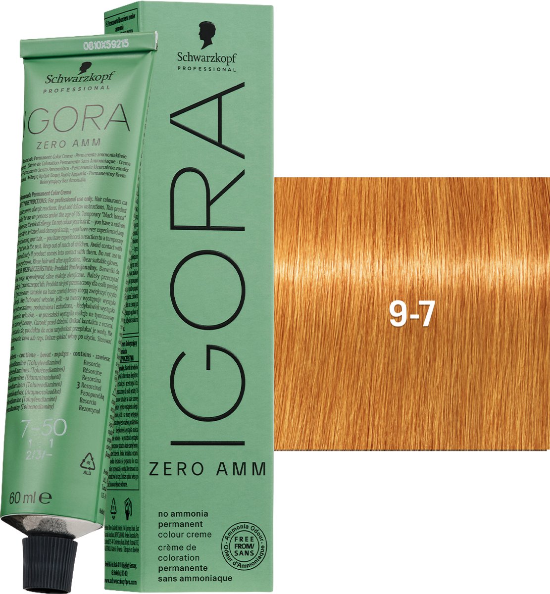 Schwarzkopf – Igora Zero Ammonia 60 ml – 9-7