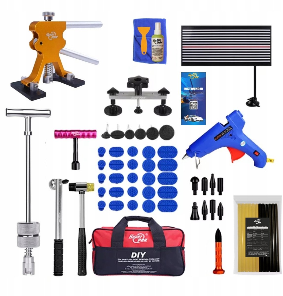 Professionele PDR set voor het verwijderen van deuken - 17-delig