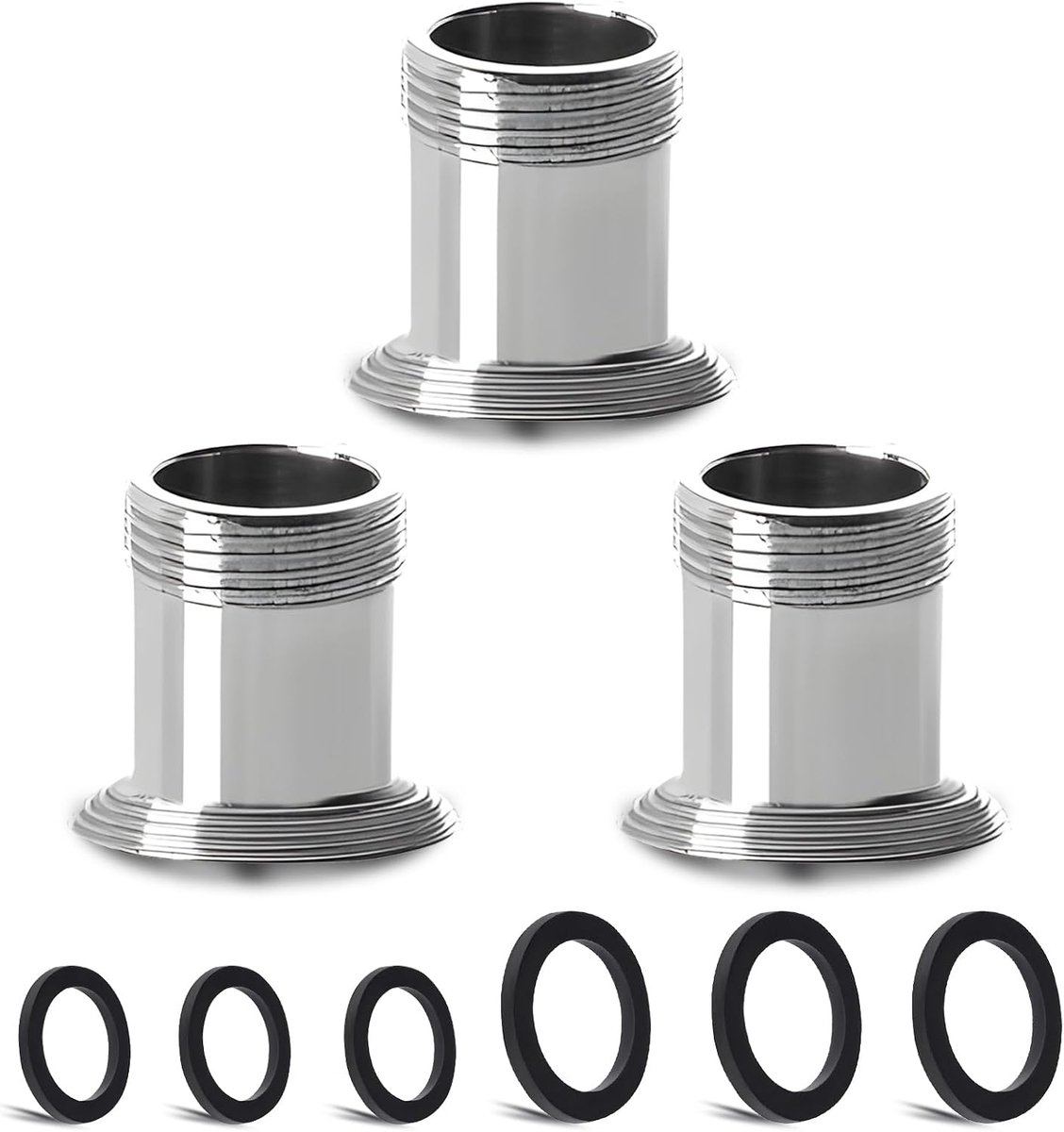 3pcs Faucet Adapter Kit, CNYMANY Increase Male M22mm to Male M16mm-H Fine Wire Kitchen Aerator Adapter Set Sink Faucet - ShopVlot