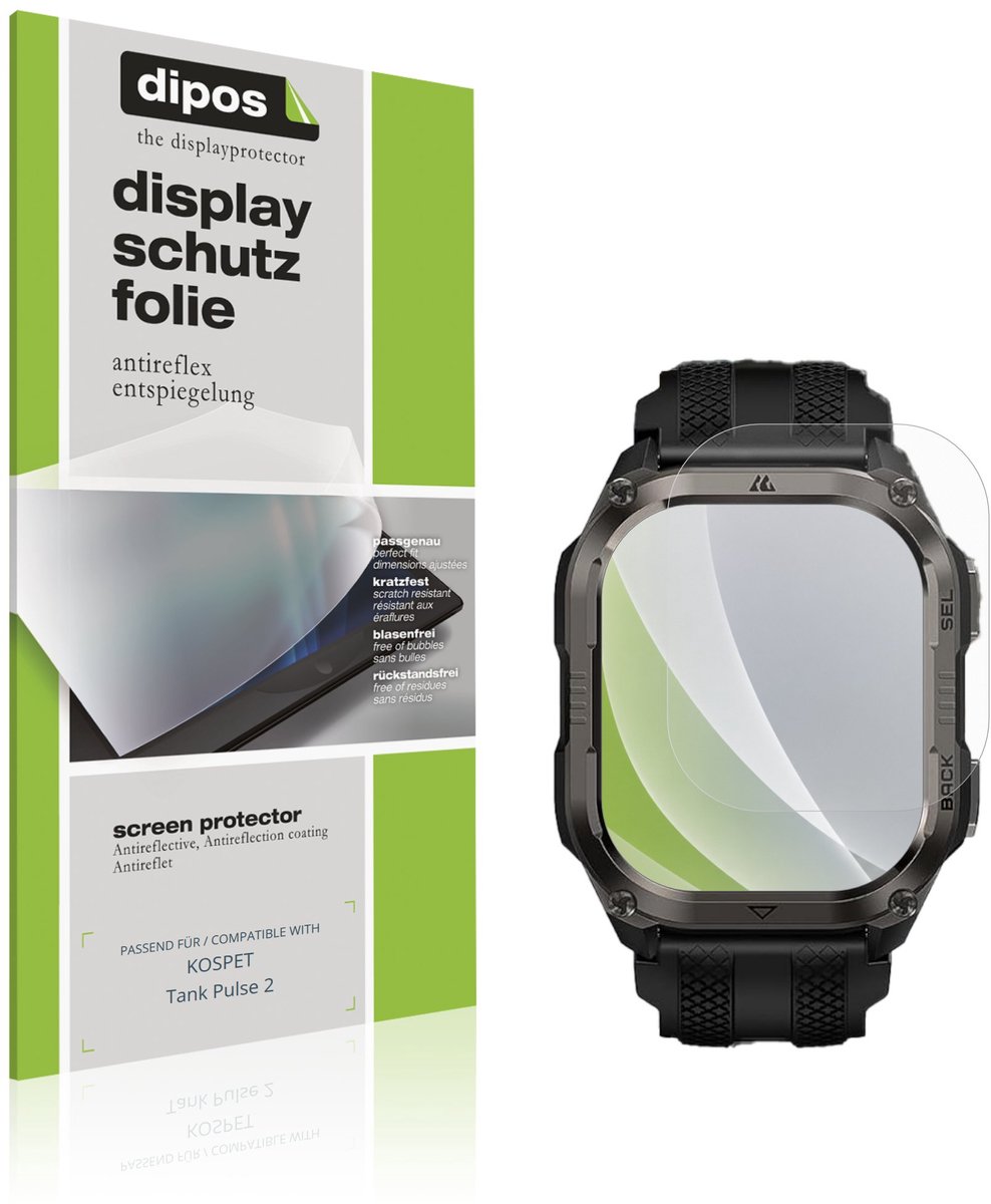 dipos – 6x Matte Beschermfolie geschikt voor KOSPET Tank Pulse 2 | Krasbestendige & antireflecterende Screenprotector Ultra-Thin