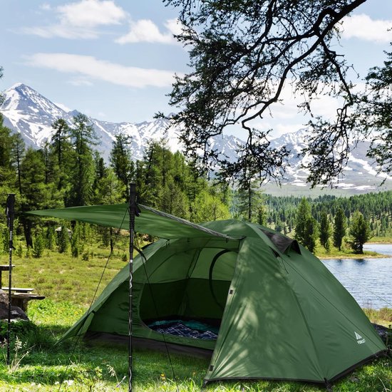 Tent voor 2 personen - waterdicht - ultralicht - ideaal voor trekking en festivals - Forceatt — afbeelding 5