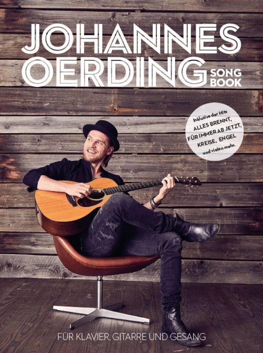 Bosworth Music Johannes Oerding Songbook - 16 titles for piano, vocals and guitar - ShopVlot