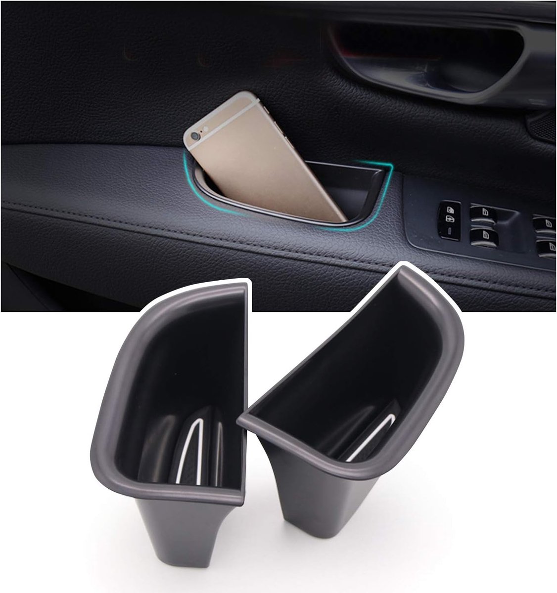 YEE PIN For Volvo S90 V90 2017-2022 Front Door Car Door Accessories Storage Box Organizer Console Side Bag Storage - ShopVlot