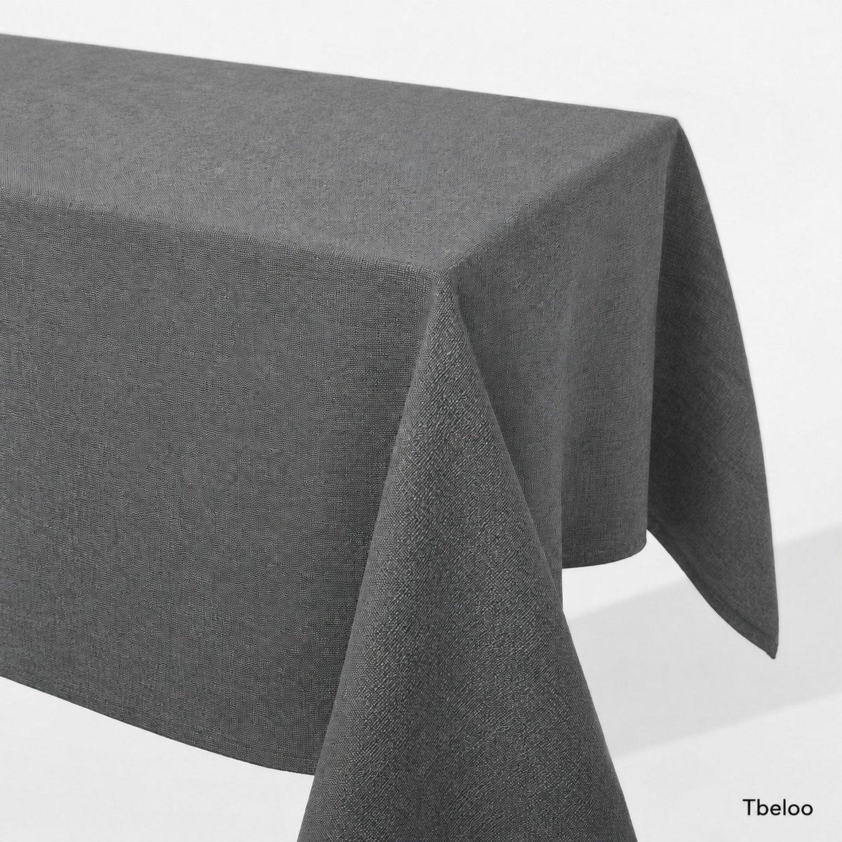 Tbeloo Tafelkleed Linnenlook Waterafstotend 150x200 cm grijs