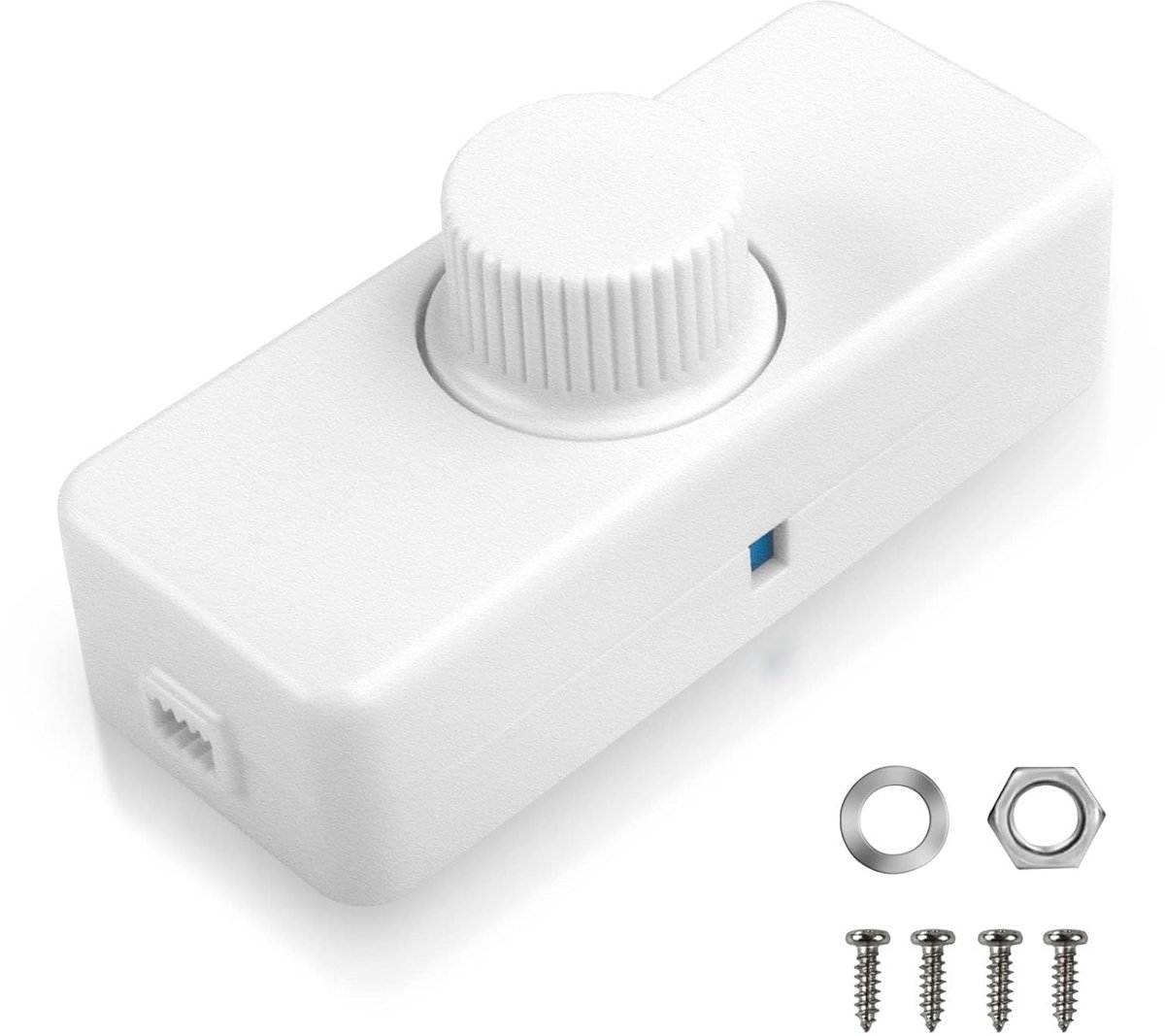 VIPMOON INLINE LED-dimmerschakelaar, ingebouwde roterende aan/uit en knopcontrole dimmer voor dimbare - ShopVlot