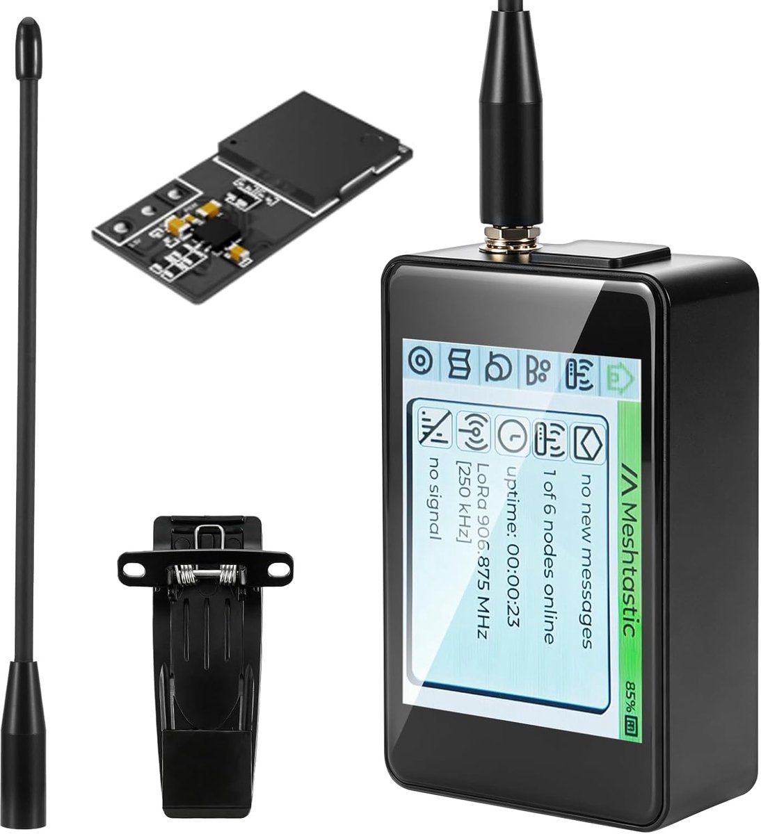 LoRa ESP32 V4 module met touchscreen - 2800 mAh accu - GNSS en buzzer - voor IoT en Meshtastic projecten - ShopVlot