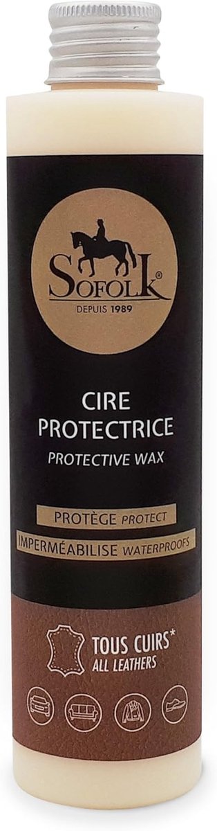 Leerbescherming - Kleurloze beschermwas - 200 ml - Waterproof en verzorgend - ShopVlot