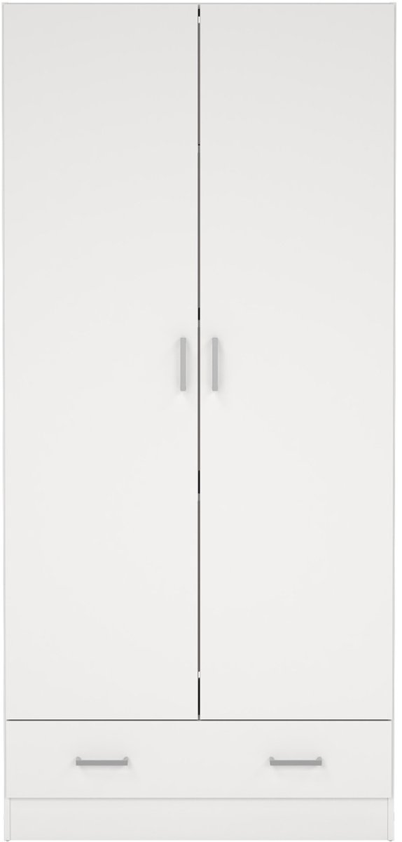 Giga Living Kledingkast Space - Wit - 79x36x170cm