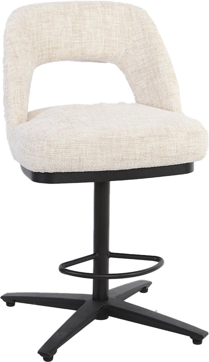 Tower Living Barstoel Caldes Ted 24 Off White Draaibaar - Set van 2