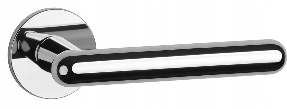 Asteria Super Slim Deurkruk Rond Zwart - APRILE