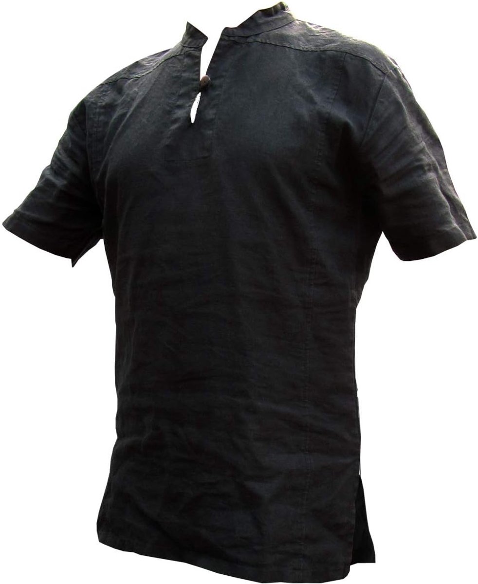 PANASIAM Fischerman Hemp Shirts, 100% Natural Hemp, M, L, XL and XXL - ShopVlot