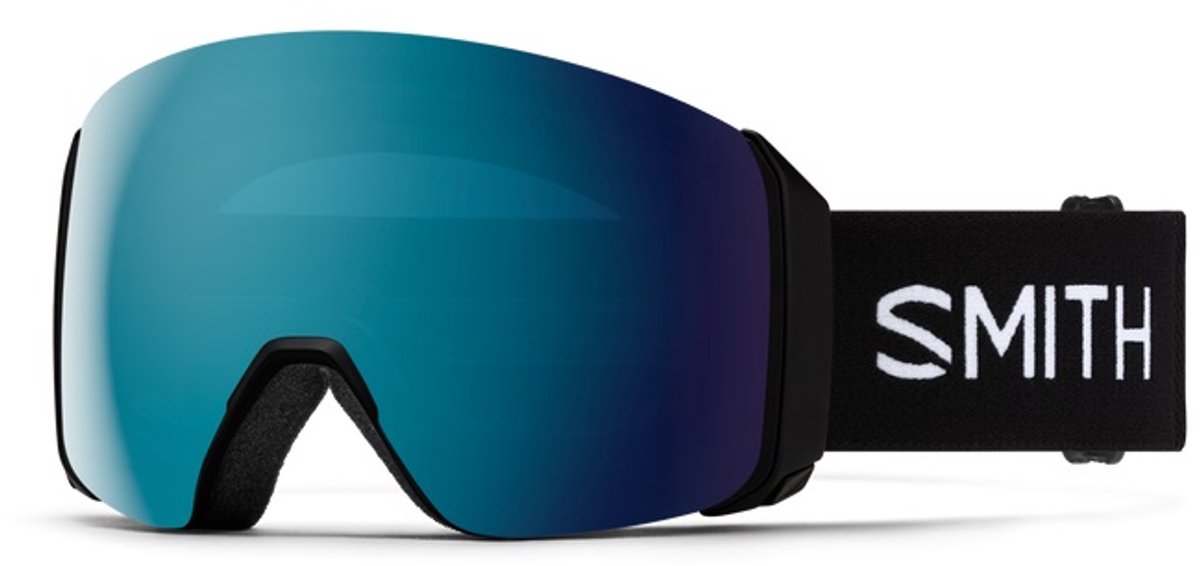 Merkloze Ski Goggles XL met ChromaPop Lenzen Breed Zicht Zwart