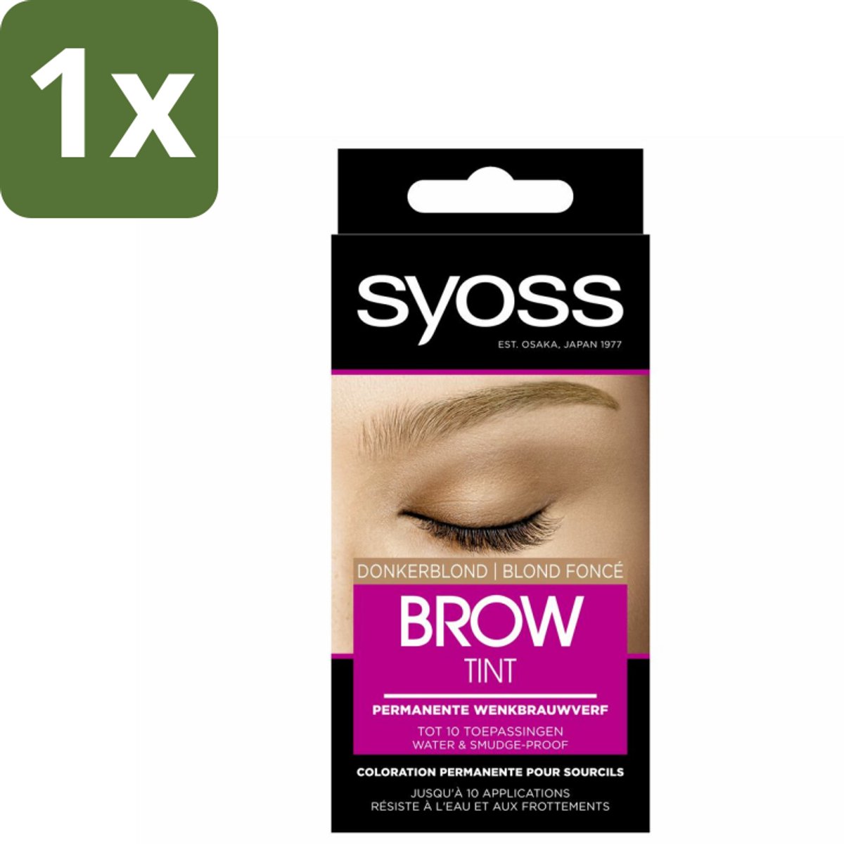 1 x SYOSS - Brow Tint Donkerblond - Wenkbrauwverf - Langdurige Kleur - Tot 10 Toepassingen - Wenkbrauwverf - Donkerblond - Permanente Kleur - Langdurige Kleur - Grijze Haren Verbergen