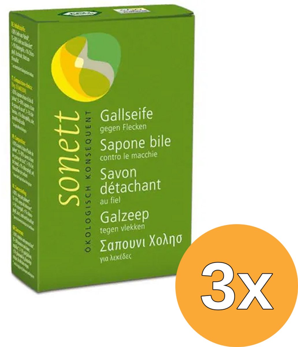 3x Sonett Ossengal zeep (100 gr)