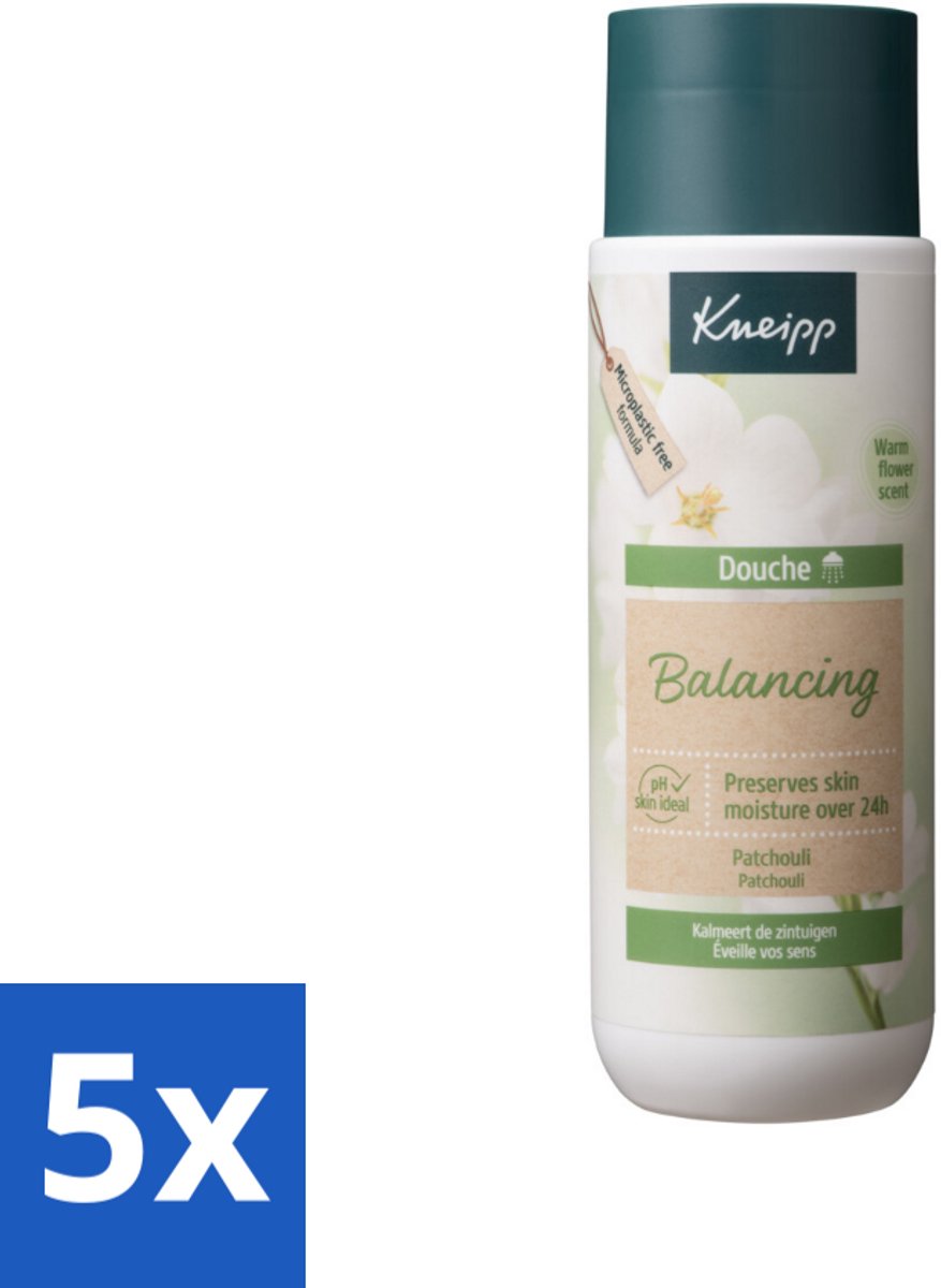 Kneipp - Douchegel - Patchouli - 200 ml - Bulkverpakking - 5 stuks