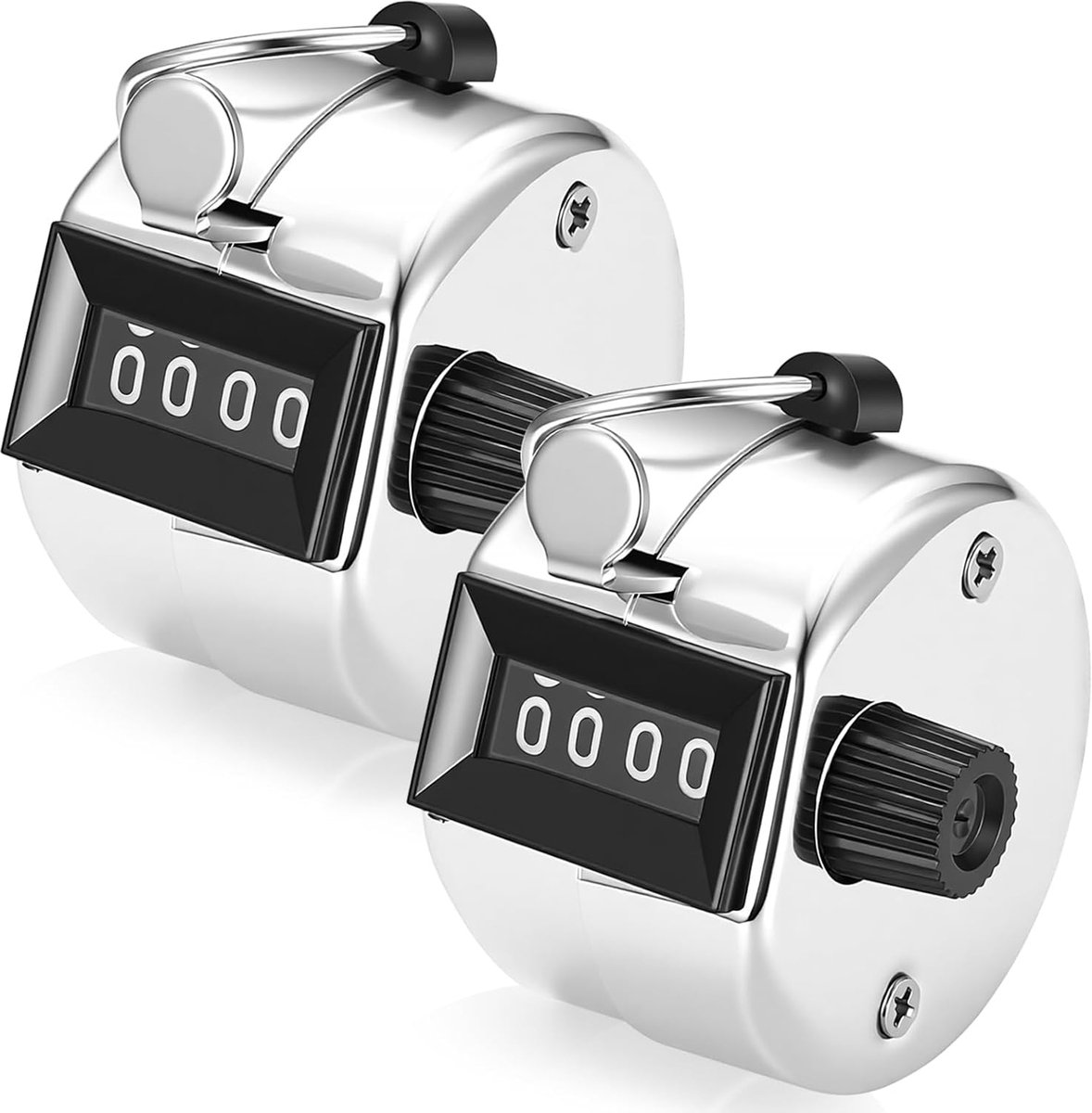 Handteller 4 Digit - Mechanische Clicker - RVS - Ideaal voor Sport en School - ShopVlot
