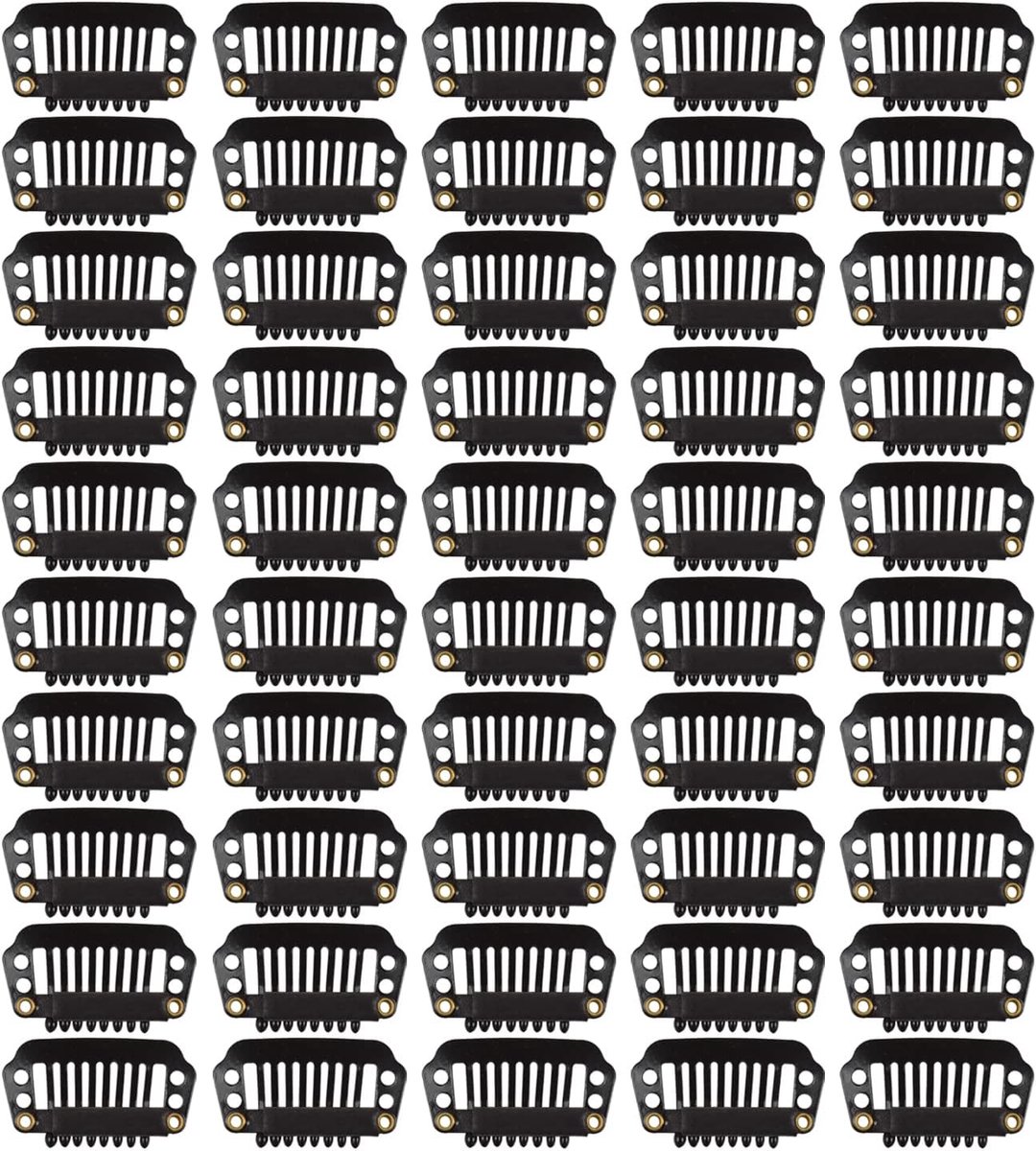 Haarextensions Clips 28 mm - Metalen Snap Haarclips - 9 Tanden voor Haarextensions - ShopVlot