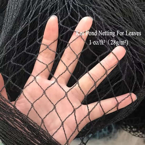 14pcs Pond Mesh for Leaves 3x9m, 1.2cm Fine Mesh, Woven Pond Net Cover to Keep Heron Away Pond Leaf Net Protecting Koi - ShopVlot — afbeelding 2