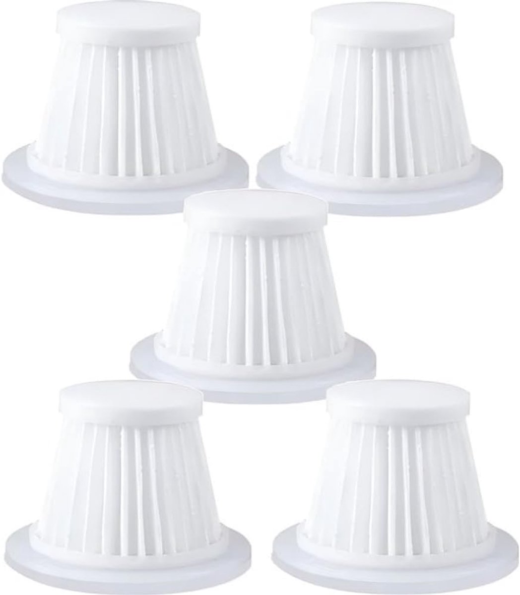 5x Auto stofzuiger filter wasbaar (39 x 52mm) geschikt voor kruimelzuiger/mini zuiger - ShopVlot