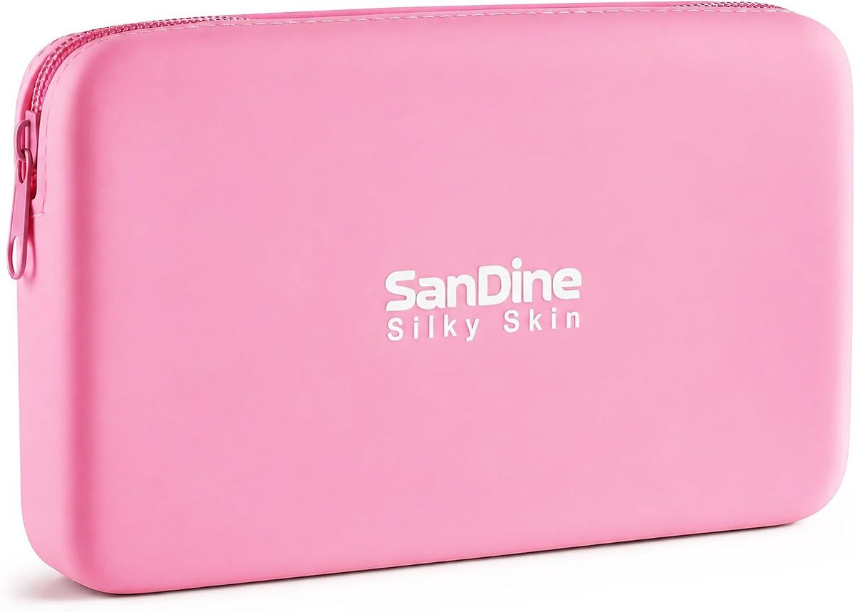 Sandine Silicone Makeup Bag, Waterproof Travel Cosmetic Bag, Food Safe Silicone Toiletry Bag for Women and Men - ShopVlot