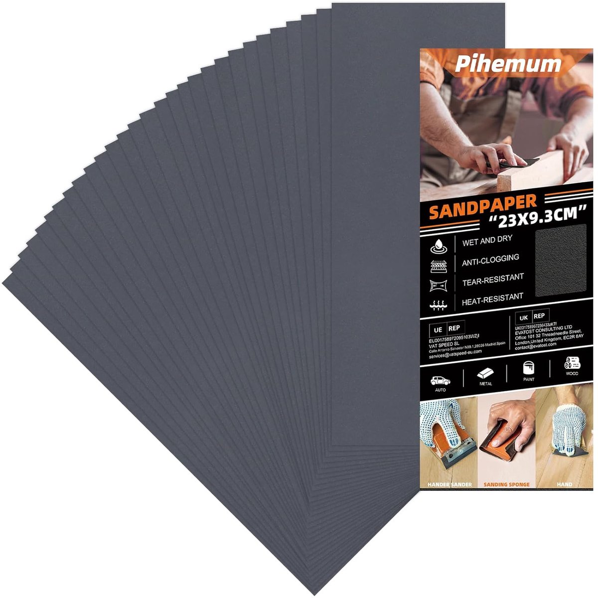9 x 3.6 Inch Wet Dry Sandpaper 3000 Grit - ShopVlot