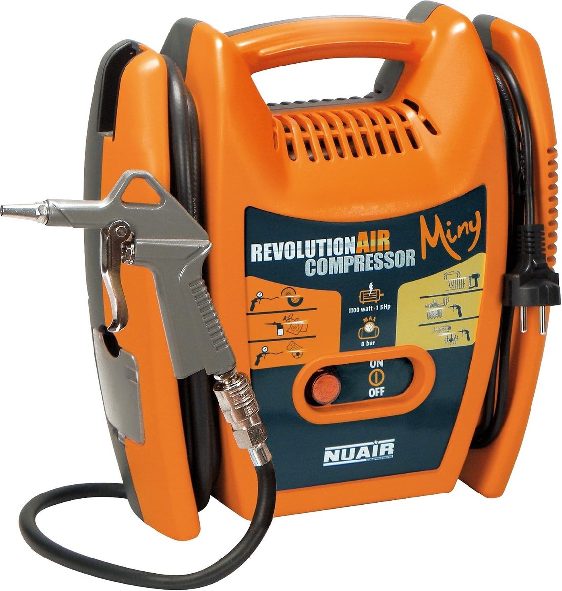 Mini Draagbare Compressor - Lichtgewicht - Compact - Olievrij - Voor Reinigen, Oppompen en Lakken