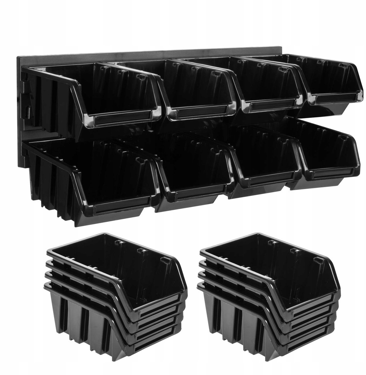 Gereedschapswand 39x13 cm met 8 bakjes - Organisatie voor werkplaats
