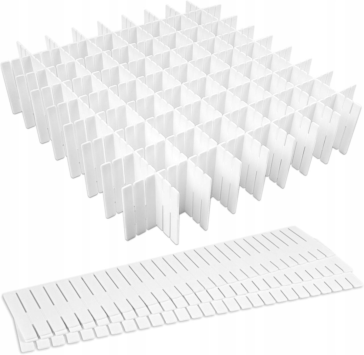Merkloze Ladeverdelers - 16 Stuks PP Organizers voor Sorteerbakken