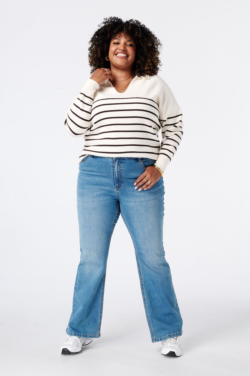 MS Mode Jeans Flared leg jeans JASMIN