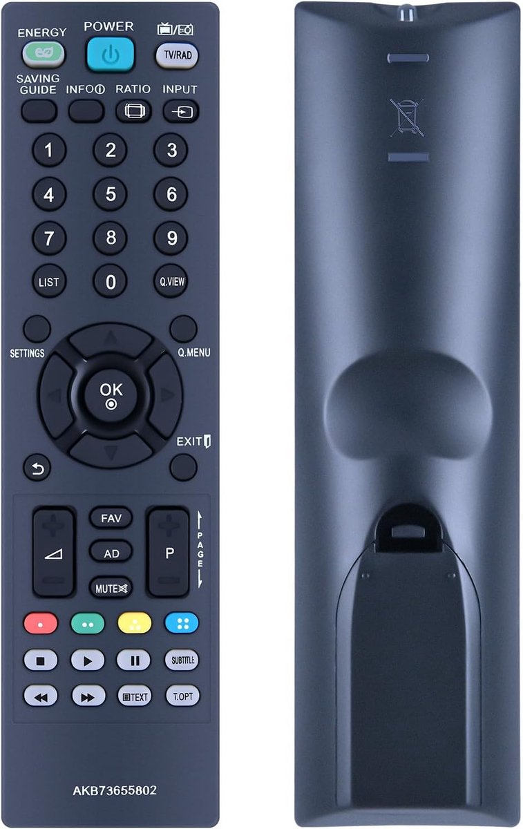 Vervangende afstandsbediening - Geschikt voor LG TV's - Diverse modellen - Eenvoudig in gebruik - ShopVlot