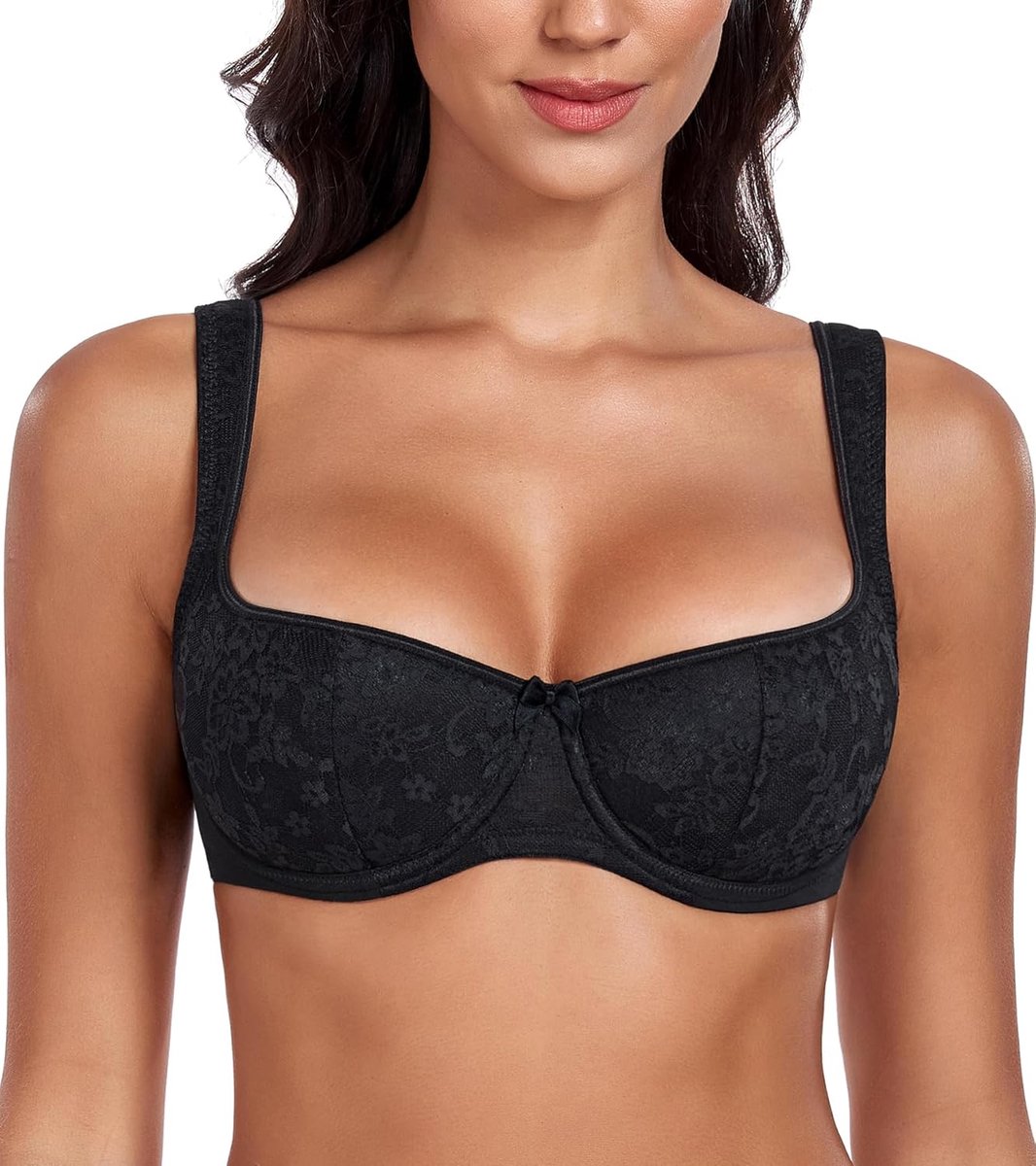 Dames Push Up Bh met Diepe V-Hals - Verstelbaar Draadloos - Comfortabel en Ondersteunend - ShopVlot