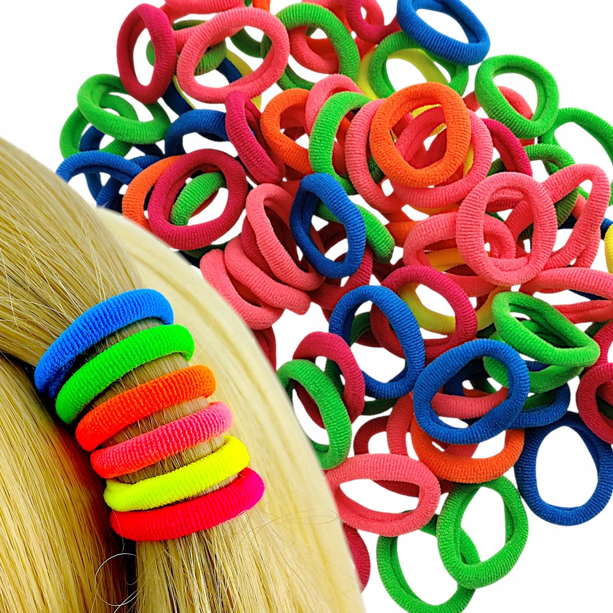 50 Stuks Kleurrijke Scrunchies Haarelastiekjes Set - Sterk en Elastisch