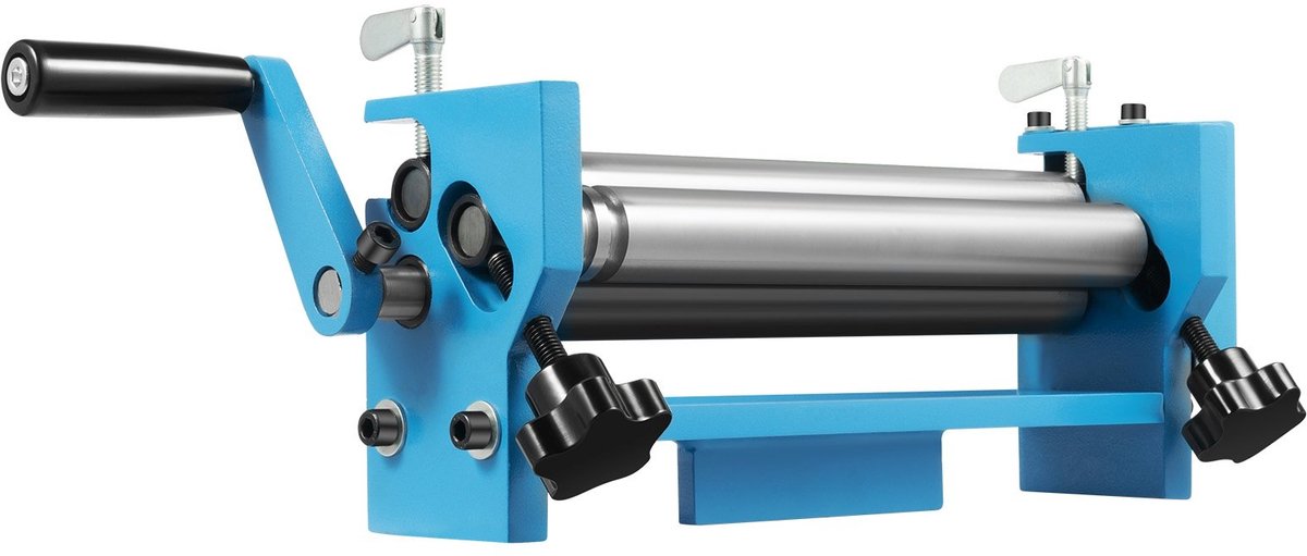 Handmatige plaatwals 300 mm - voor staal, aluminium en koper - blauw