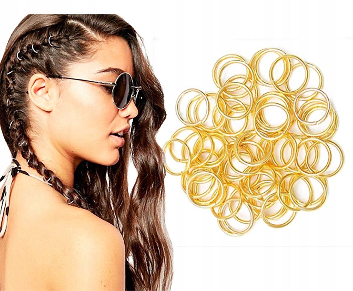 Gouden Haar Ringen voor Vlechten en Dreadlocks - 20 Stuks